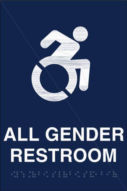 Soon, non-gender specific restrooms will have different signs indicating all gender bathrooms on campus. Photo Courtesy: Tracy Tyree
